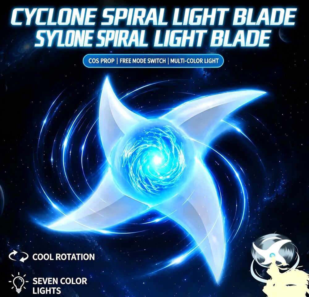Naruto Rasenshuriken Multi-Color LED Rotatable Handheld Cosplay Prop